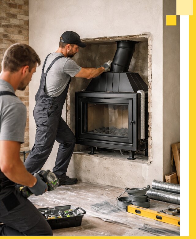 Установка каминных топок в Минеральных Воде: монтаж, подключение