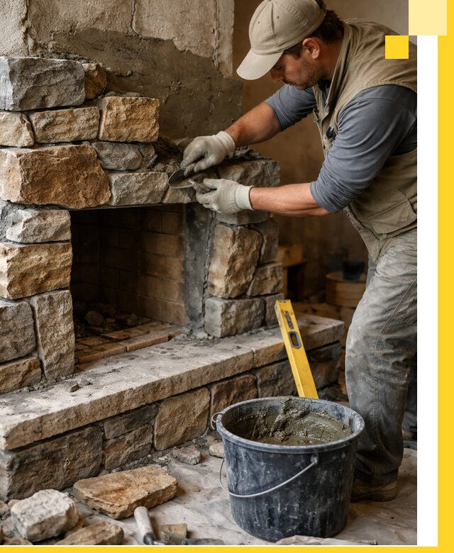 Изготовление и установка каменных каминов под ключ в Минеральных Воде