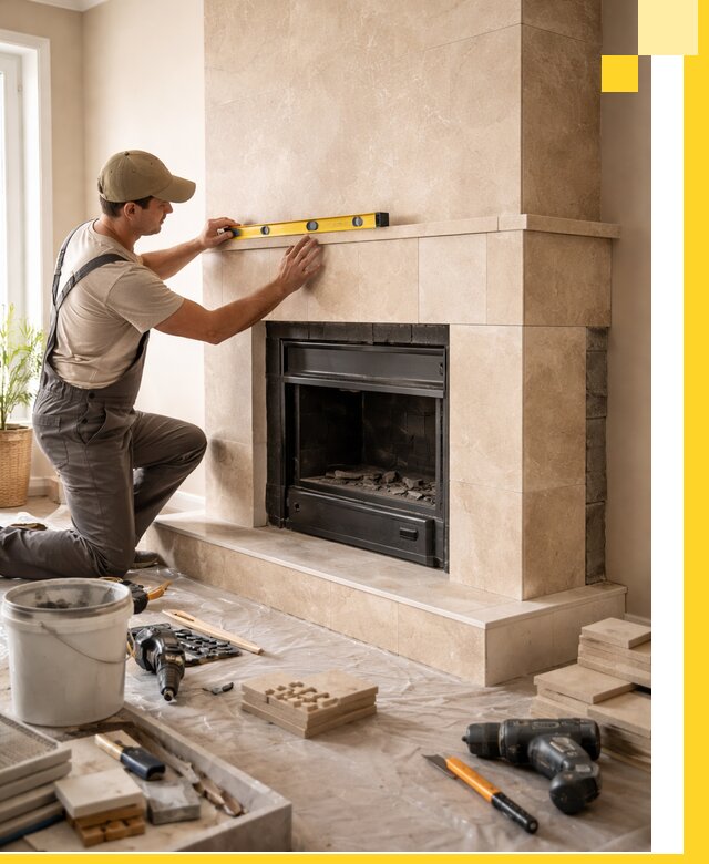 Установка и монтаж каминов в частном доме под ключ в Минеральных Воде