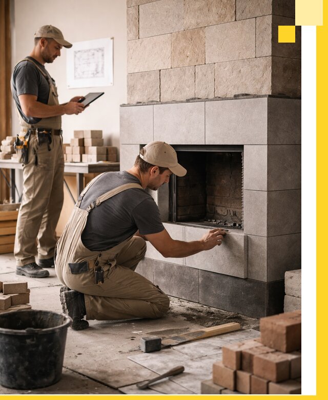 Индивидуальные проекты каминов и каминных систем в Минеральных Воде