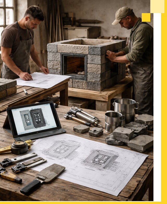 Разработка проектов печей с согласованием и монтажом в Минеральных Воде