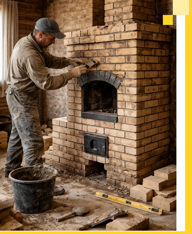 Кирпичные печи под ключ в Минеральных Воде: проектирование и кладка