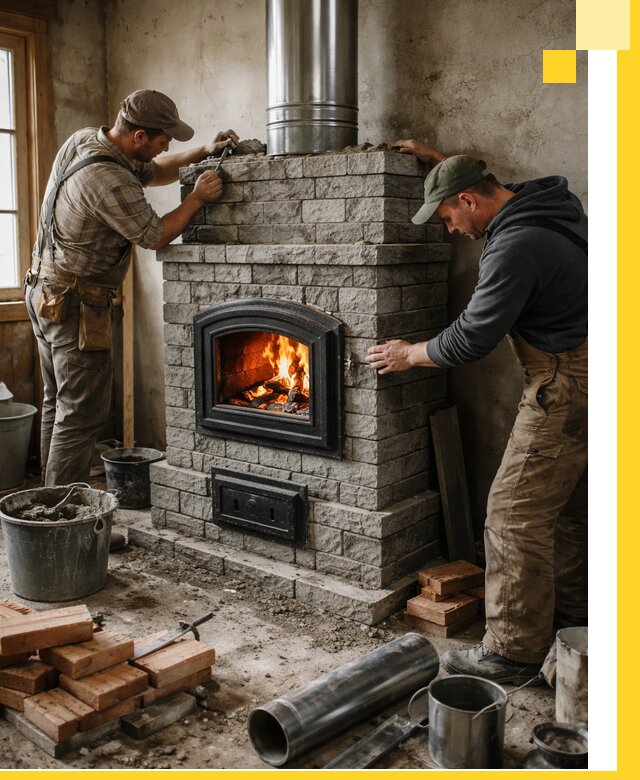 Производство, поставка и монтаж дровяных печей в Минеральных Воде