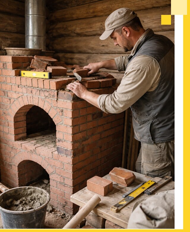 Изготовление и установка русских печей в Минеральных Воде под ключ