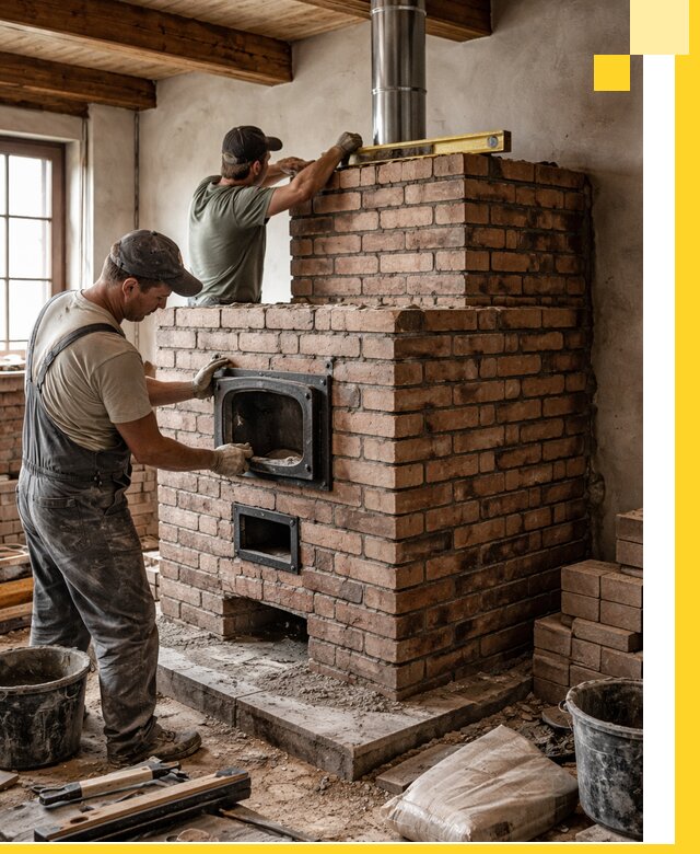 Печи для загородного дома под ключ в Минеральных Воде — монтаж и сервис