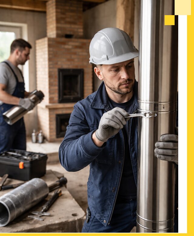 Профессиональный монтаж дымоходов для печей в Минеральных Воде