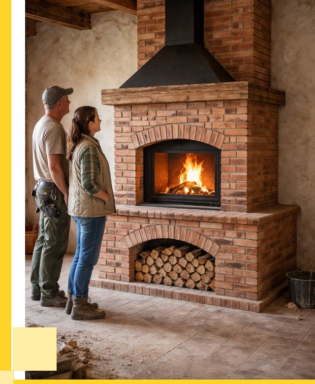 Печи камины из кирпича в Минеральных Воде от 124296 р. | ЭриданМнр