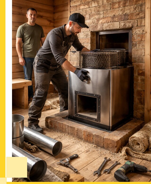 Монтаж банных печей под ключ в Минеральных Воде от 18644 р., ЭриданМнр