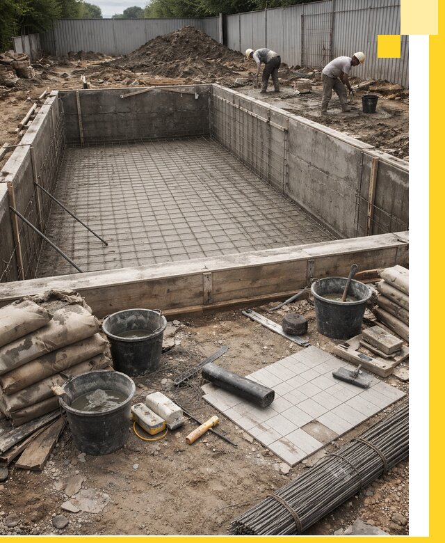 Строительство бассейнов под ключ в Минеральных Воде, дизайн и монтаж