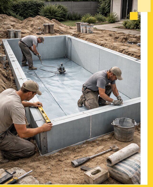 Профессиональный монтаж бассейнов под ключ в Минеральных Воде с гарантией