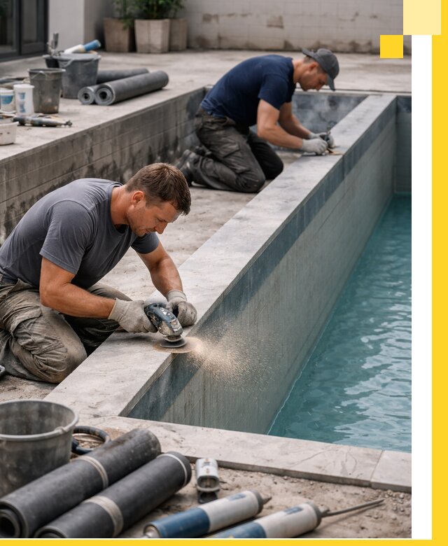 Профессиональный ремонт бассейнов под ключ в Минеральных Воде