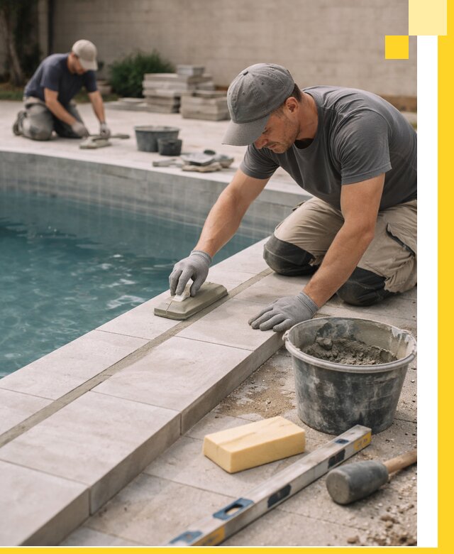 Отделка бассейнов в Минеральных Воде: декоративная отделка и гидроизоляция