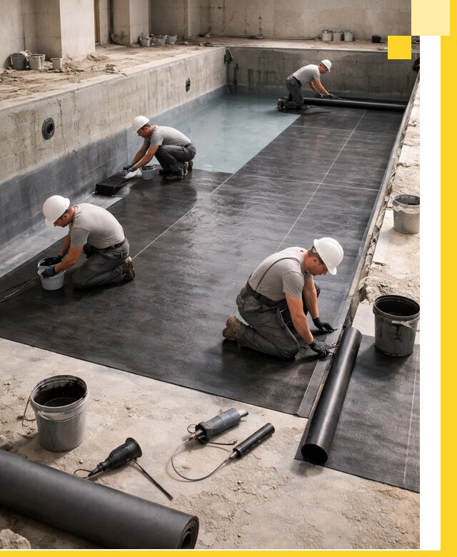 Профессиональная гидроизоляция бассейнов и чаш в Минеральных Воде под ключ