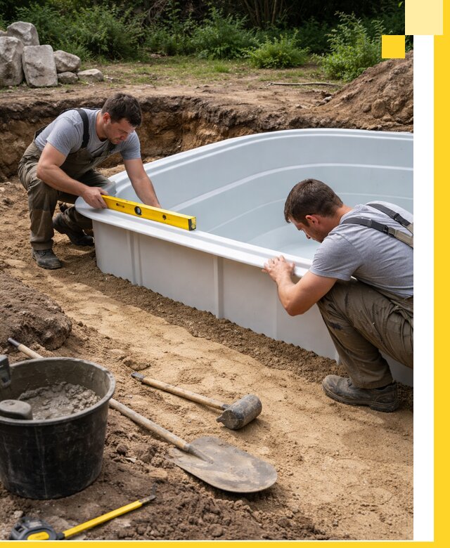 Производство и установка пластиковых бассейнов в Минеральных Воде под ключ
