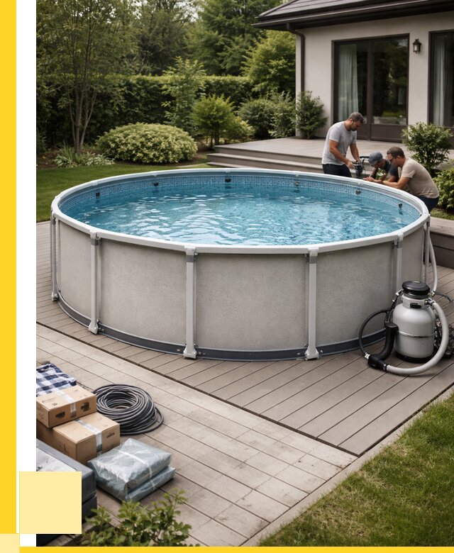 Купить каркасные бассейны в Минеральных Воде от 46611 р. | ЭриданМнр