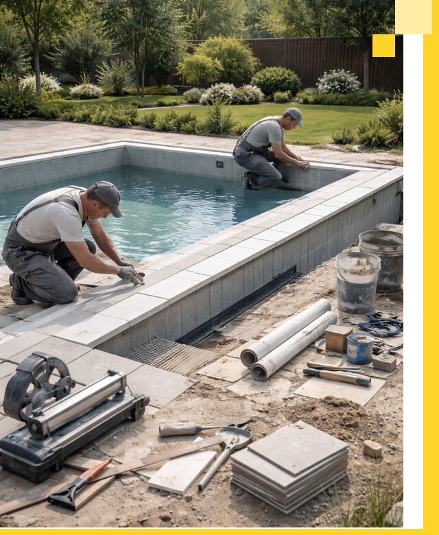 Строительство открытых бассейнов под ключ в Минеральных Воде профессионально