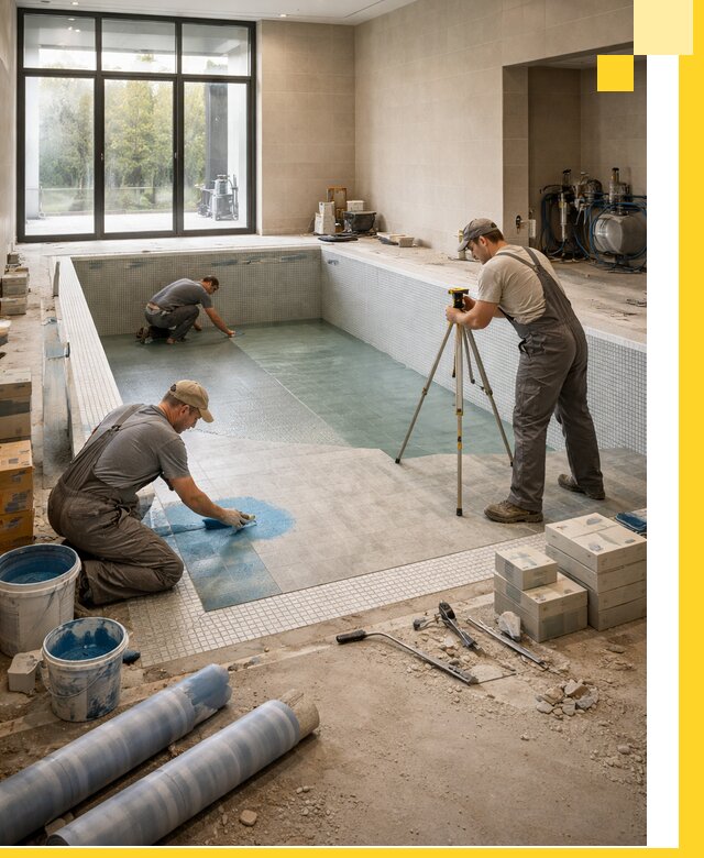 Проект и строительство закрытых бассейнов в Минеральных Воде под ключ