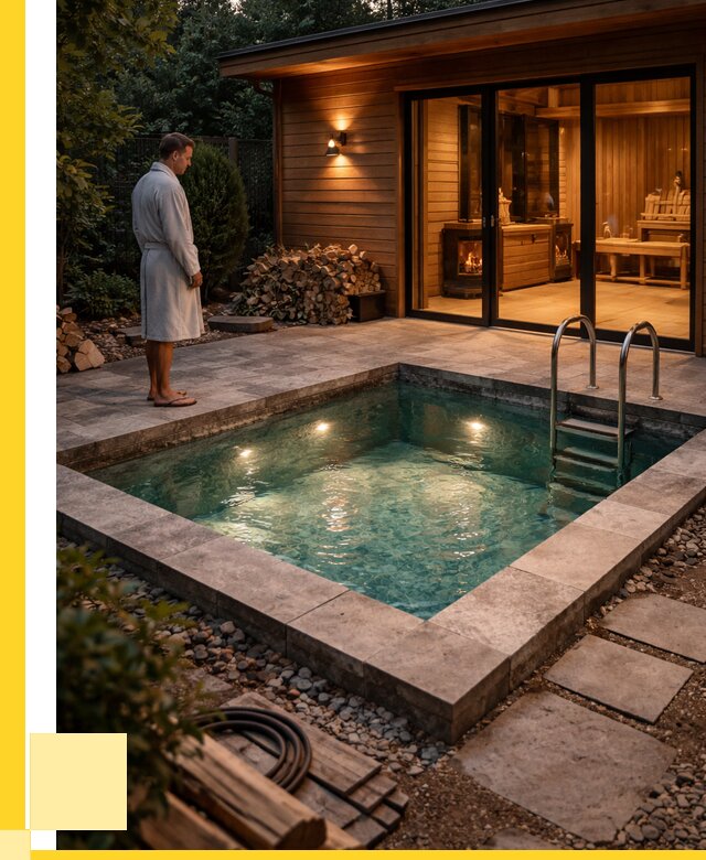 Бани с бассейном под ключ в Минеральных Воде от 98401 р. | ЭриданМнр