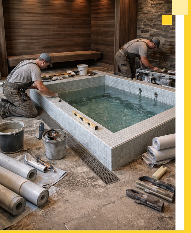 Установка и строительство бассейнов для сауны в Минеральных Воде