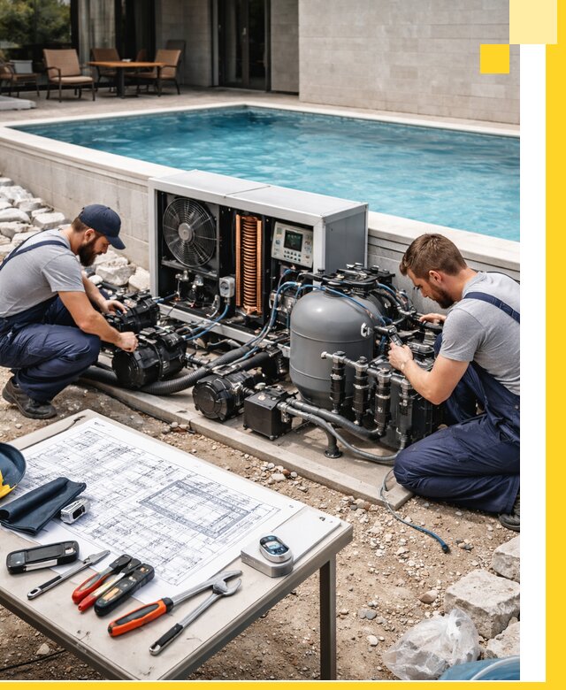 Проектирование и монтаж бассейнов с подогревом в Минеральных Воде