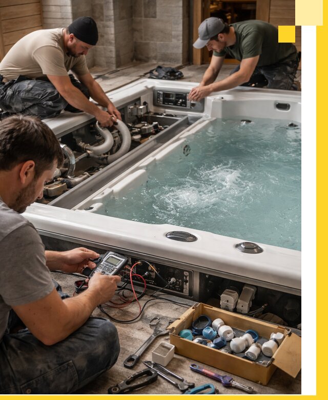 Гидромассажные бассейны под ключ в Минеральных Воде, дизайн и монтаж