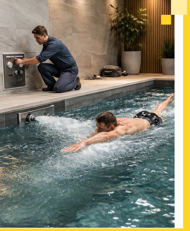 Проектирование и монтаж бассейнов с противотоком в Минеральных Воде