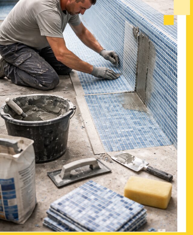 Укладка и ремонт мозаики для бассейнов под ключ в Минеральных Воде