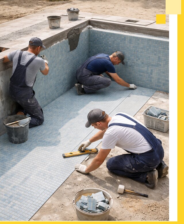 Укладка и установка плитки для бассейнов под ключ в Минеральных Воде