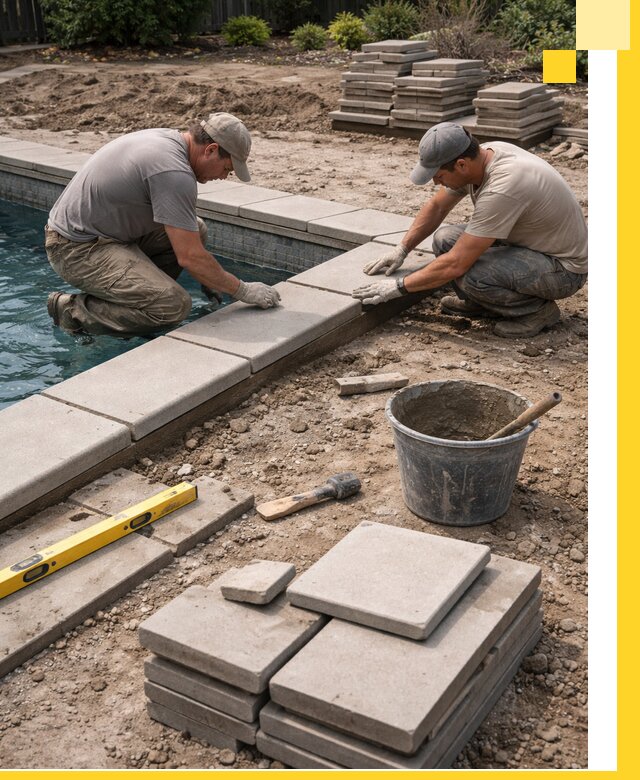 Установка и изготовление копингового камня для бассейнов в Минеральных Воде