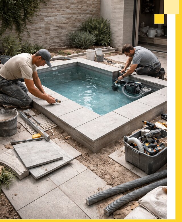 Мини бассейны под ключ в Минеральных Воде, дизайн и установка