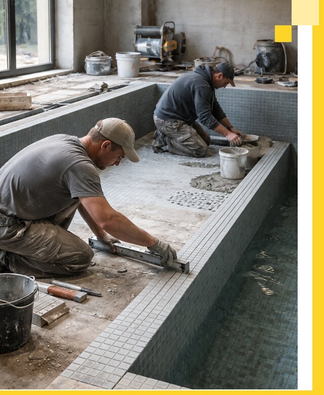 Строительство бассейна в частном доме в Минеральных Воде под ключ