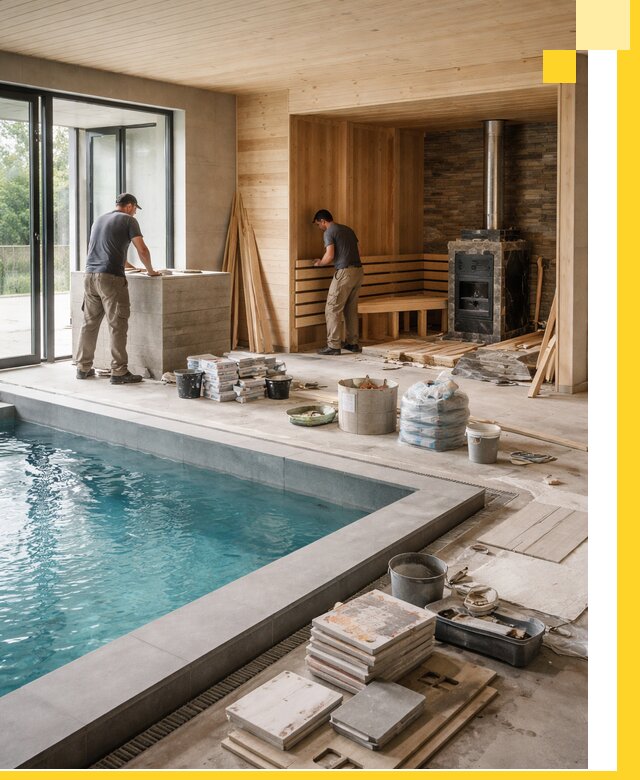 Проектирование и строительство бань с бассейном в Минеральных Воде