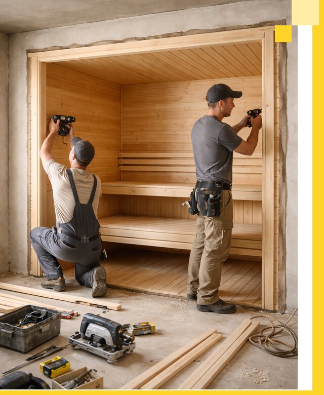 Монтаж саун под ключ в Минеральных Воде — проектирование и установка