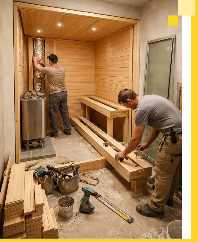 Проектирование и установка домашних саун под ключ в Минеральных Воде