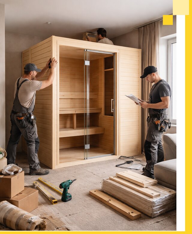 Установка и благоустройство саун в квартире в Минеральных Воде