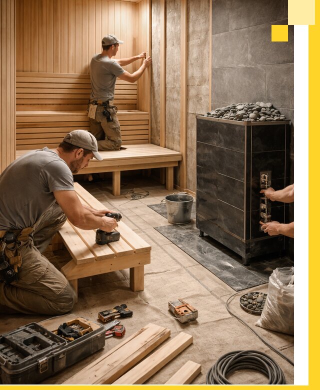 Дизайн и строительство интерьерных саун под ключ в Минеральных Воде