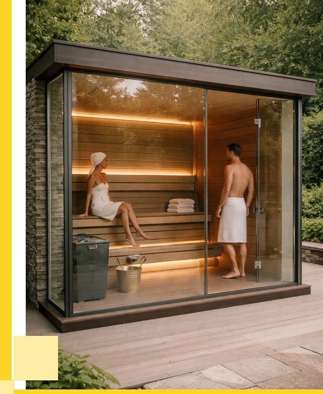 Сауна стеклянная и двери для сауны в Минеральных Воде от 258950 р. | ЭриданМнр