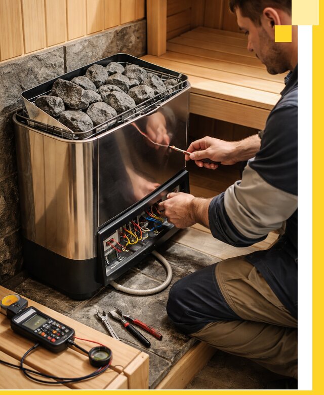 Продажа и установка электрокаменок для саун в Минеральных Воде