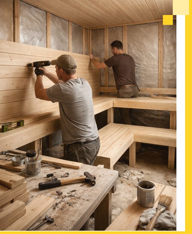 Профессиональная отделка бань и саун под ключ в Минеральных Воде