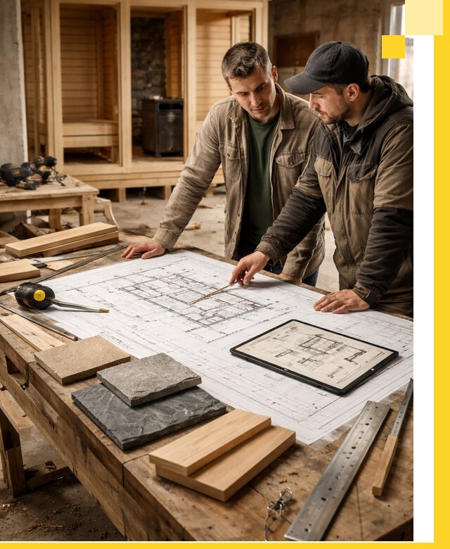 Проекты бань под ключ и планы строительства в Минеральных Воде