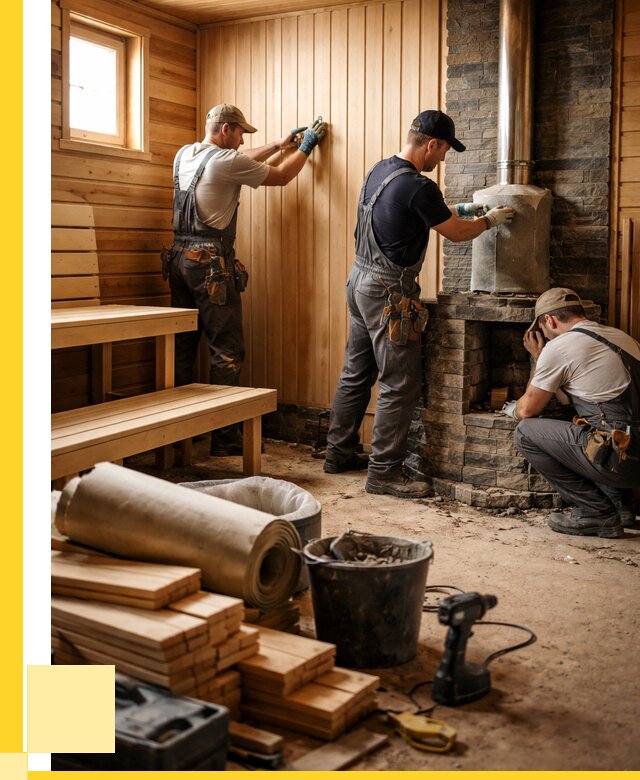 Ремонт бань под ключ в Минеральных Воде от 46611 р. | ЭриданМнр