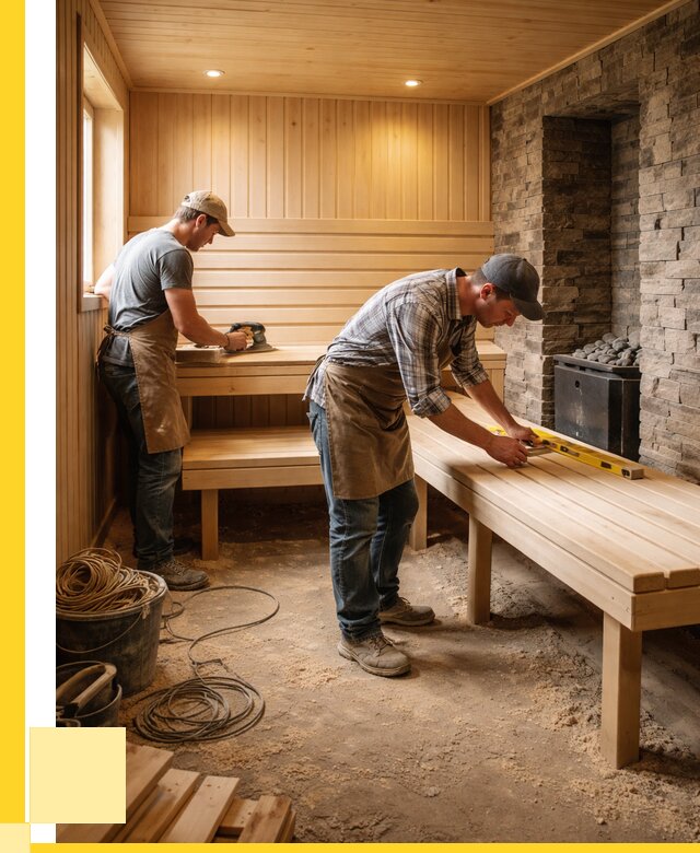 Отделка бани в Минеральных Воде: внутренняя отделка от 3107 р. | ЭриданМнр