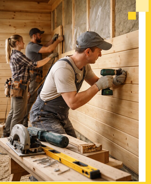 Обшивка бань под ключ в Минеральных Воде: отделка стен и потолков