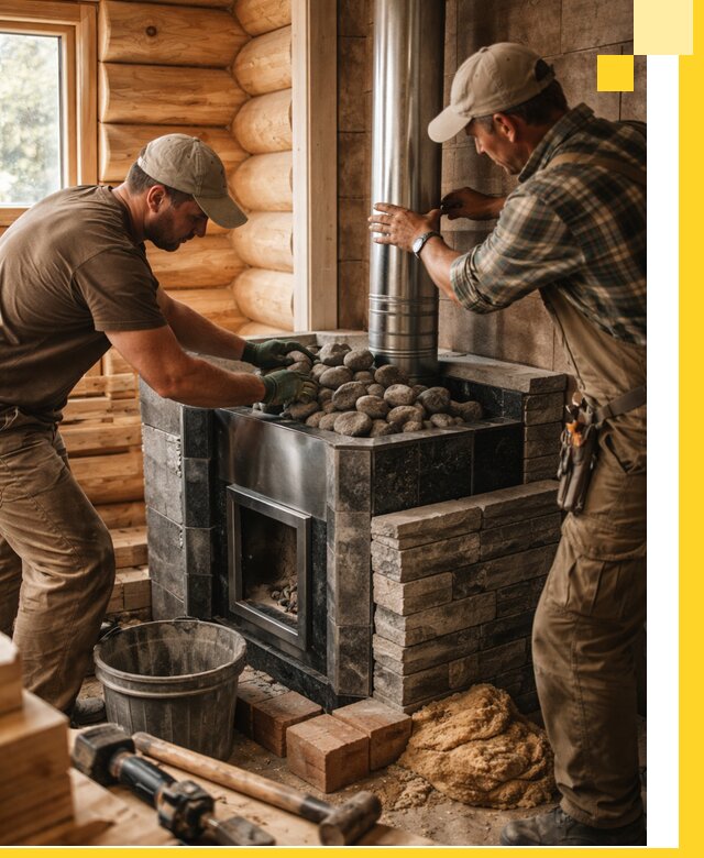 Строительство и отделка русских бань под ключ в Минеральных Воде