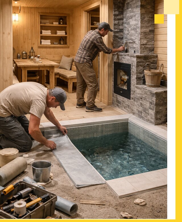 Строительство бань с комнатой отдыха под ключ в Минеральных Воде