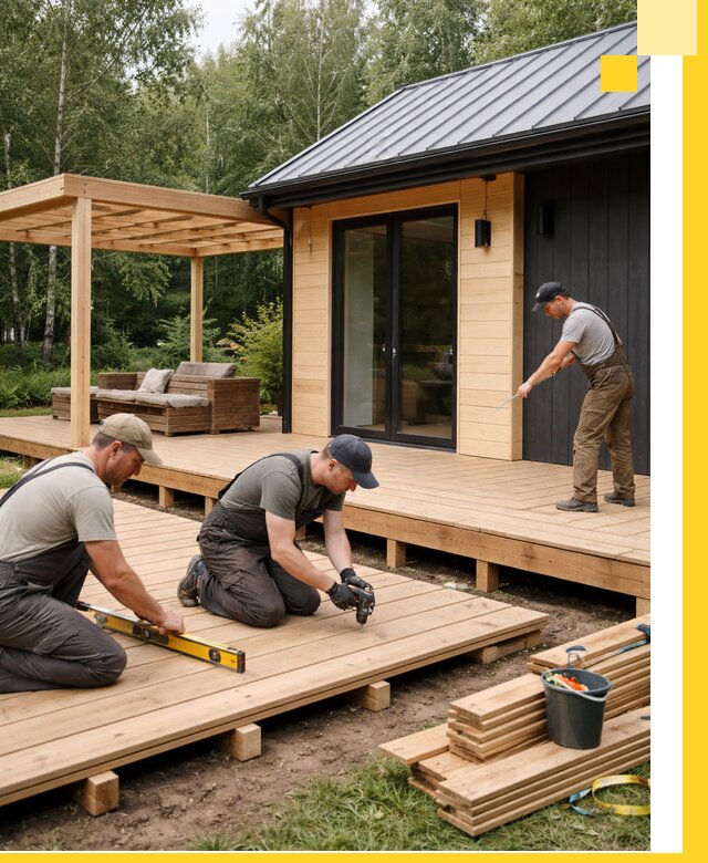 Строительство бань с террасой и бассейном под ключ в Минеральных Воде