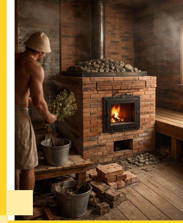 Кирпичные банные печи в Минеральных Воде от 93222 р. | ЭриданМнр