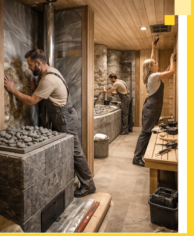 Строительство бань и SPA процедур в Минеральных Воде под ключ и отделкой