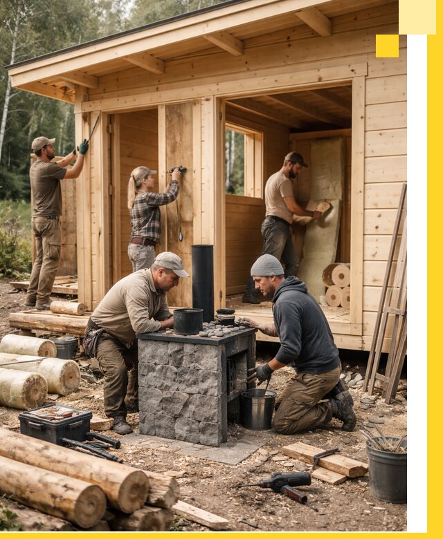 Купить баню под ключ в Минеральных Воде строительство монтаж отделка