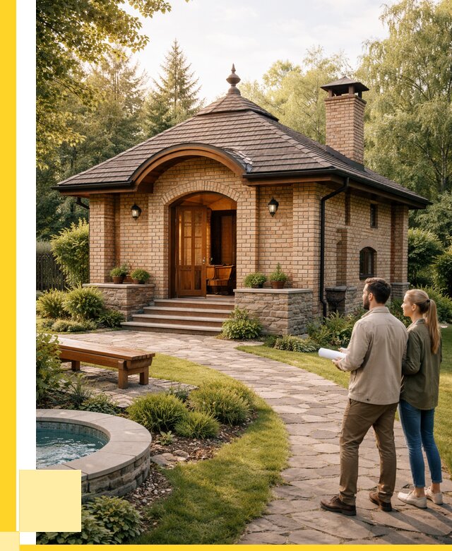 Проект кирпичной бани в Минеральных Воде от 31074 р. | ЭриданМнр